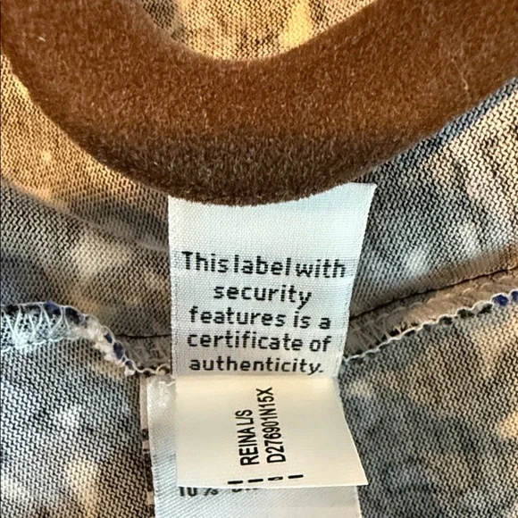 Diane Von Furstenberg Cotton/Silk Reina Mini A-line Dress w/long sleeves Sz-14 - Picture 9 of 11